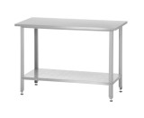 Стол СПРн 1500х600х860 Norma Zn (полка перфорированная, ножка угловая)