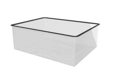 Корзина мелкосетчатая Титан GS 535х410х185 серебристая