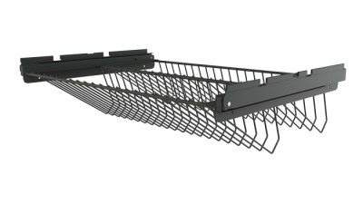 Обувница выдвижная двухуровневая Титан GS 903 черная